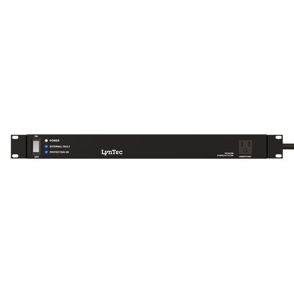 1U, 15A, 9 outlet, surge and noise filter