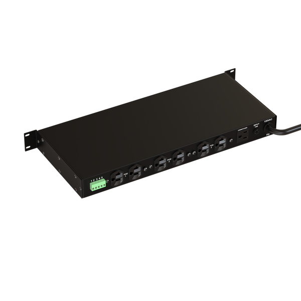 15A, front panel switch or latching relay, power sequencer