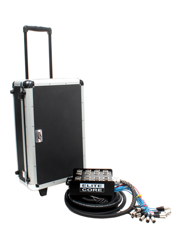 Elite Core 12 Channel 4 Return 25' Pro Audio Stage Snake Cable with OSP Carry Case