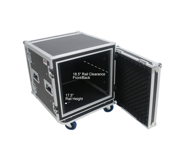 OSP SC10U-20 10 Space ATA Shock Amp Rack w/Casters