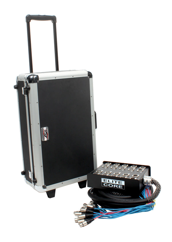 Elite Core 16 Channel 4 Return 25' Pro Audio Stage Snake Cable with OSP Carry Case