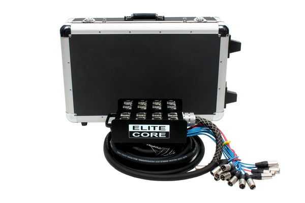 Elite Core 12 Channel 4 Return 25' Pro Audio Stage Snake Cable with OSP Carry Case