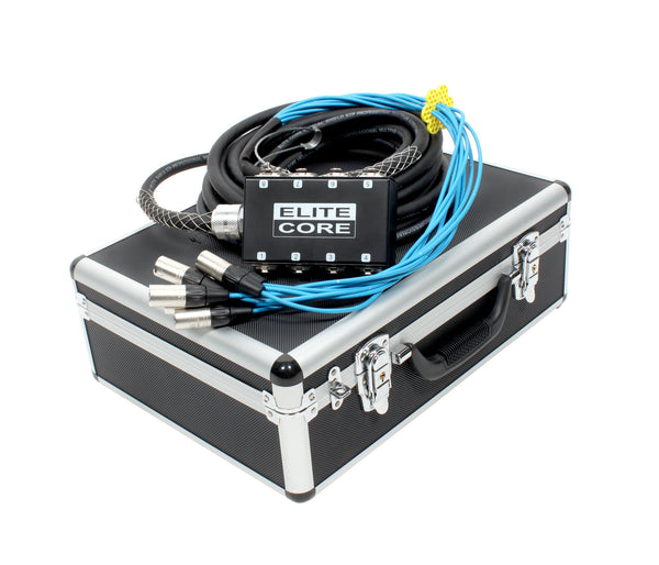 Elite Core 8 Channel 30' Pro Audio Stage Snake Cable with OSP Carry Case