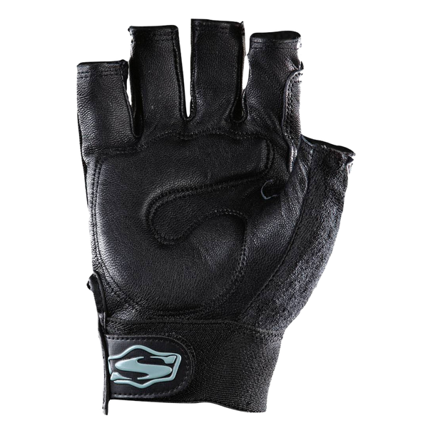 Leather Fingerless Glove - Black