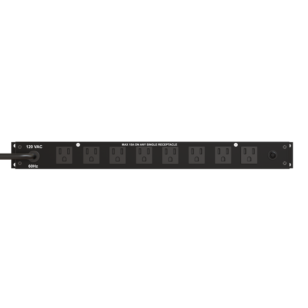 1U, 9 outlet, base level spike and noise suppression