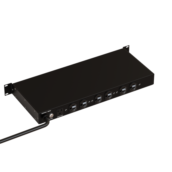 1U, 15A, 9 outlet, surge and noise filter