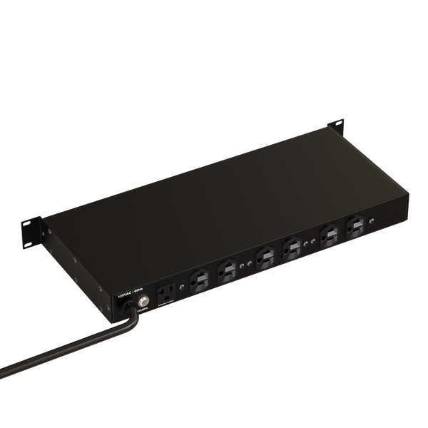 1U, 20A, 9 outlet, surge and noise filter