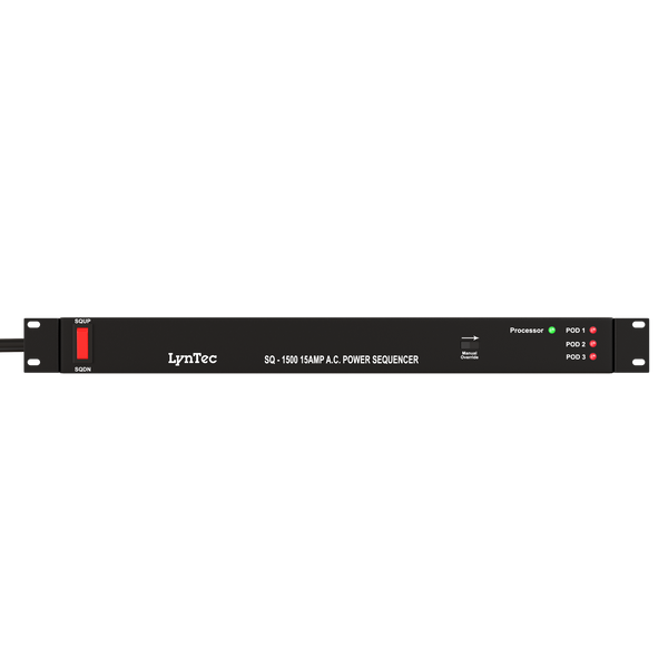 15A, front panel switch or latching relay, power sequencer