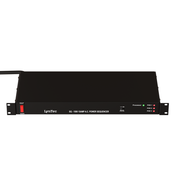 15A, front panel switch or latching relay, power sequencer
