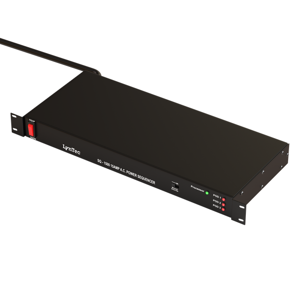 15A, front panel switch or latching relay, power sequencer