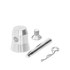 Connectors for bases (4 half-conicals, 4 M10 bolts, 4 spigots, 4 safety pins)