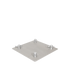 12in aluminum base plate with 1 set of connecting hardware