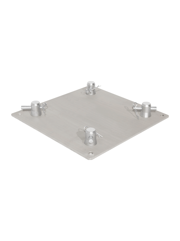 12in aluminum base plate with 1 set of connecting hardware