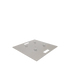 24in aluminum base plate with 1 set of connecting hardware