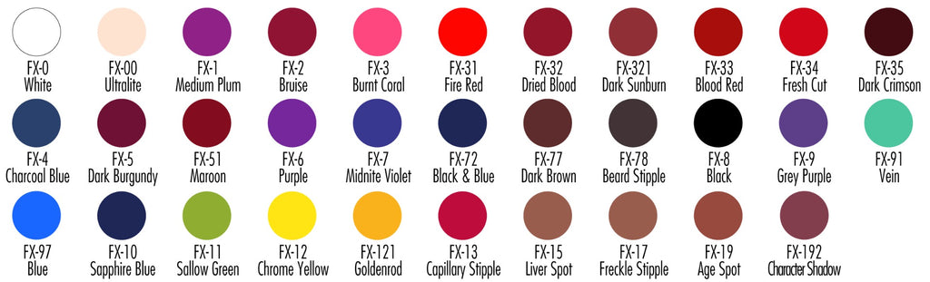 Ben Nye Ultimate F/X Colors | associatedtheatrical