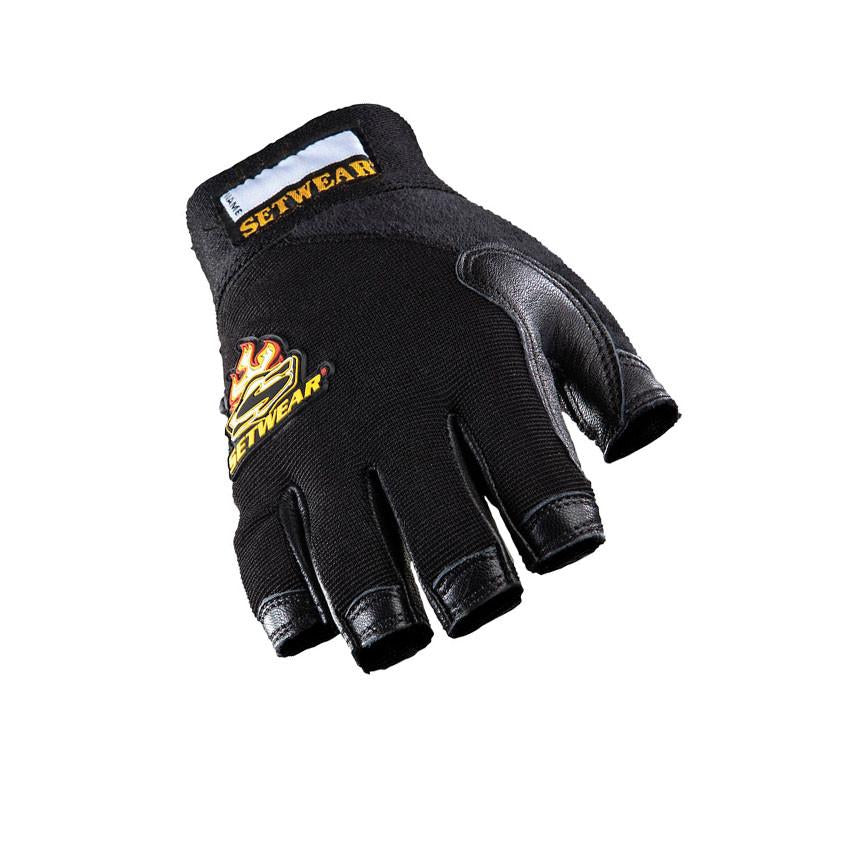 Setwear Leather Fingerless Gloves associatedtheatrical