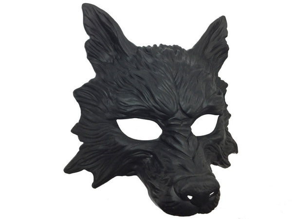 Black Wolf Half Mask