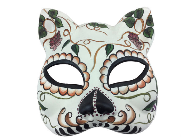 Day of the Dead Cat Mask