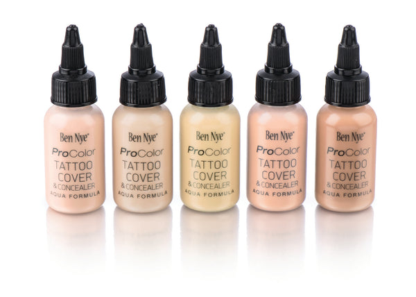 Ben Nye Procolor Airbrush Paints - Tattoo Covers & Concealer