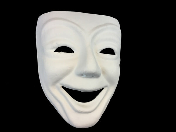 White Comedy Mask
