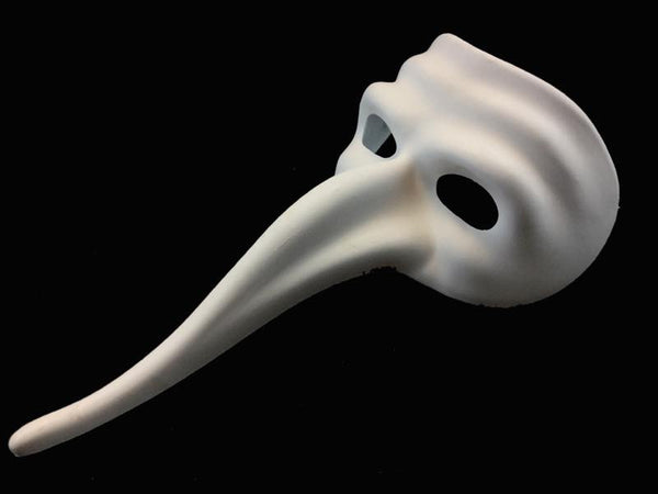White Mask with Long Curved Nose