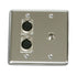 OSP Q-2-XLR-1-1/4 Double Gang Wall Plate with 2 XLR and 1 TRS1/4in - DISCONTINUED